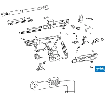 P22 Slide Stop Lever
